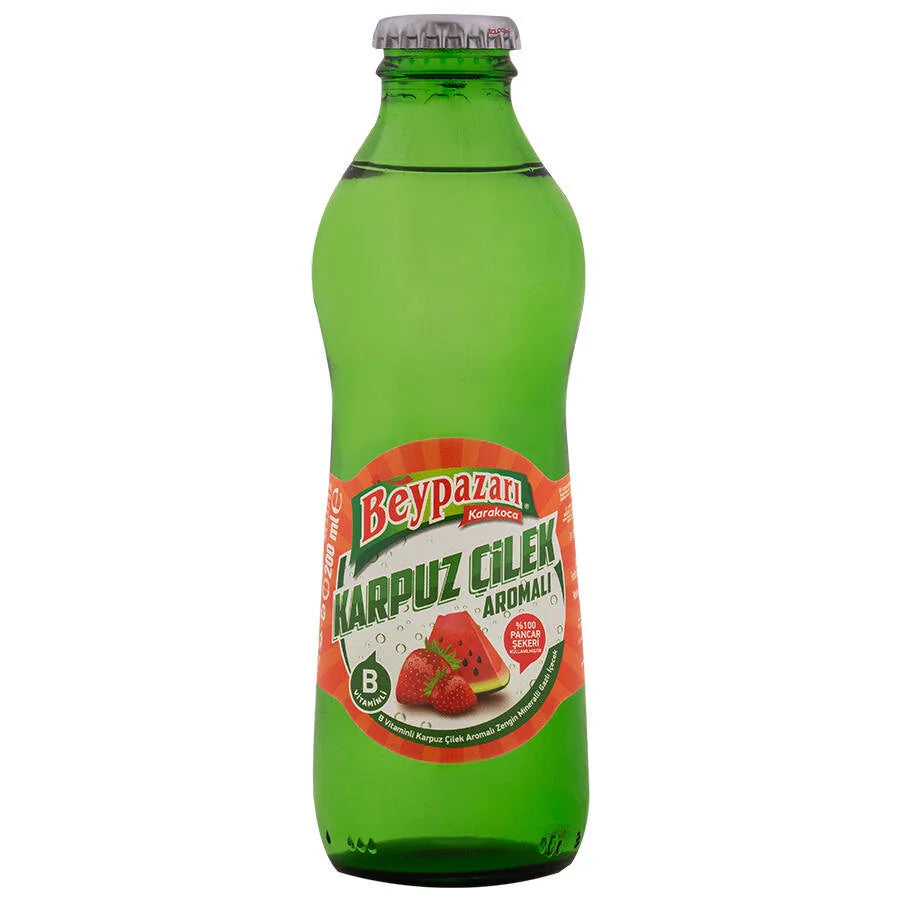 Beypazarı Karpuz natuurlijk mineraalwater met watermeloen- en aardbeiensmaak.